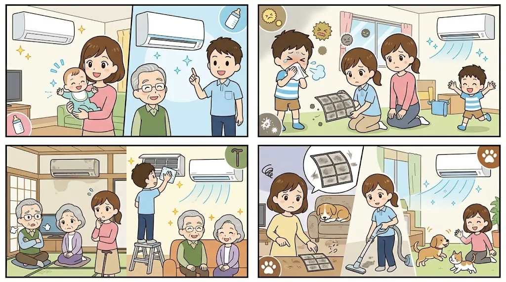 エアコンクリーニングはこんな方におすすめです